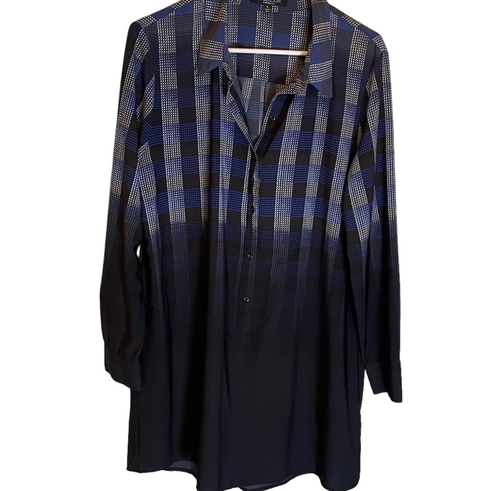 Thakoon Women's L Large Geometric Print Shirt Dress